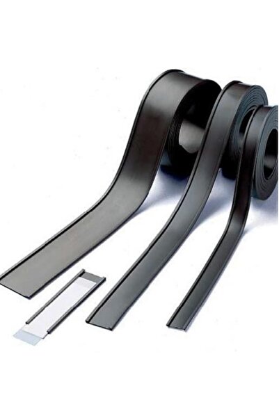 Hdg 1 metre Raf Mıknatısı Kanallı Etiketlik Şerit Mıknatıs Magnet, Genişlik 5 cm