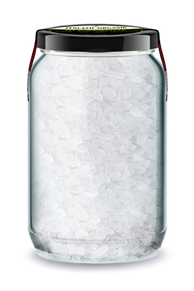 Zencefil Organik Halit Tuz Küçük Tane Kristaller Bi Kavanoz 660 cc. Cam Kavan...