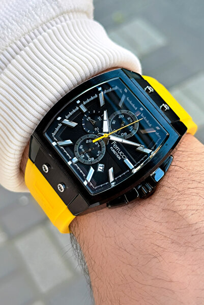 Ferrucci Function FCF03297FS Silikon Kordon Erkek Kol Saati