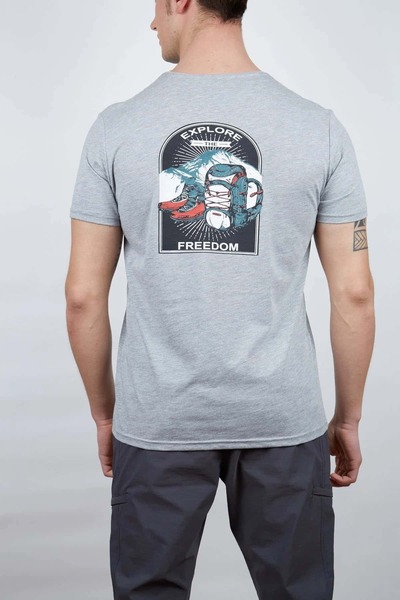 Alpinist Men's Nordic Gray T-Shirt - Size L