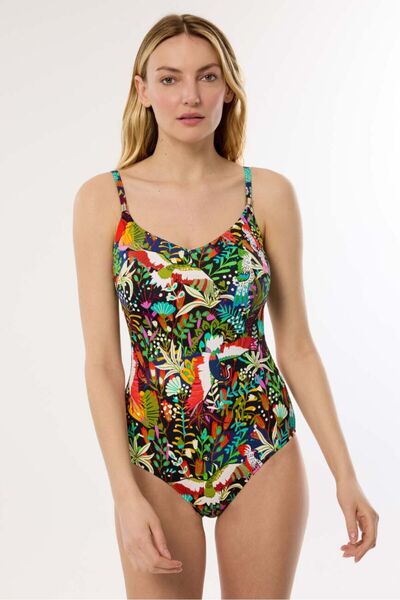 AYYILDIZ Модел 4303 бански за възстановяване със зелени шарки