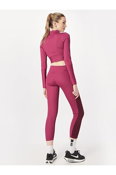 Nike Sportswear Ribbed Sports Utility With Pockets Pembe  Kadın Tayt