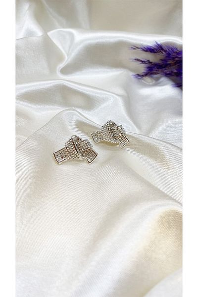 Eylülün Takısı Silver Colored Women's Bond Earrings