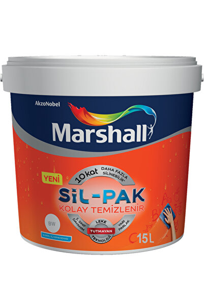 Marshall Sil-pak Yarı Mat Iç Cephe Boyası Sedef Işıltısı 15 Lt. (20KG)