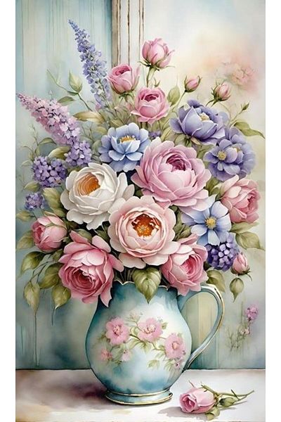dialands 35x60cm Flower Patterned DM187