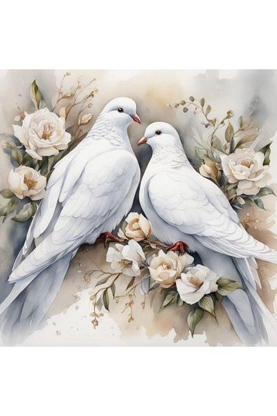 dialands DM190 Model White Birds - 50x50 cm