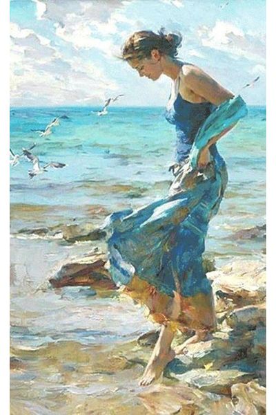 dialands Women by the Sea 37X60Cm-Dm163