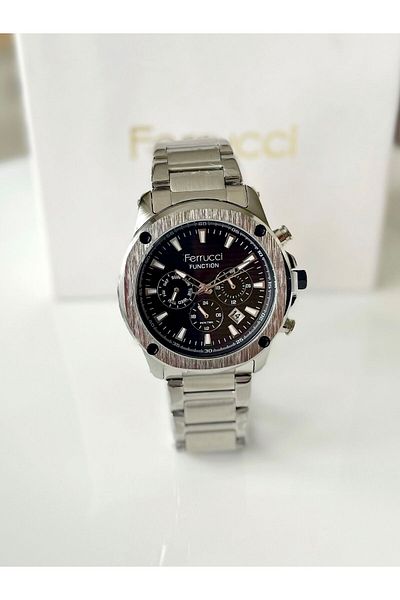 Ferrucci FERRUCCi̇ Silver Black men's Wristwatch - Inner Dial