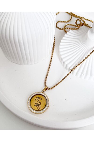 Alışveriş Bekçisi لوحة دوارة مزدوجة الاتجاه من الفولاذ الذهبي توكان كوس وقلاد...