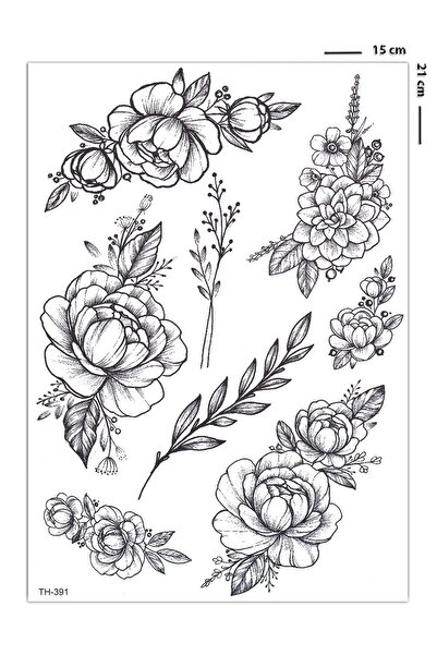 BP Tattoo Crisp Gerçekçi Çiçek Dövmesi