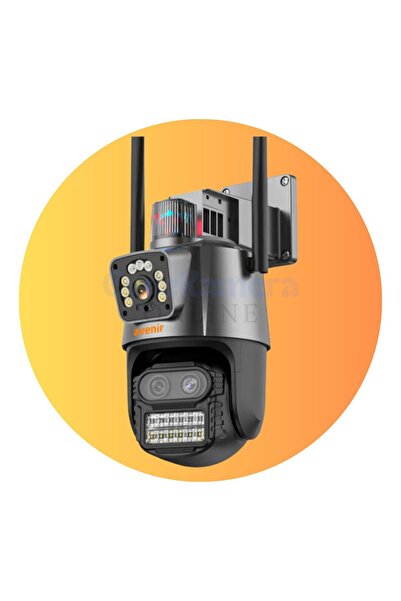 AVENİR 3 Lensli 8X Zoom 3+3+3 MP PTZ Kablosuz Kamera, Sesli, Renkli Gece Görüşü