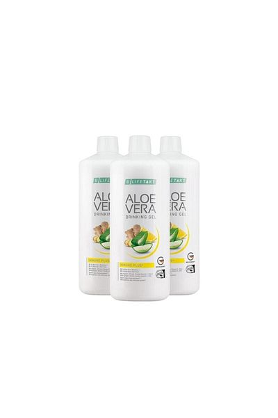 LR Aloe Vera Gel - Drink Ginger Lemon 1000 Ml, 3 Pieces