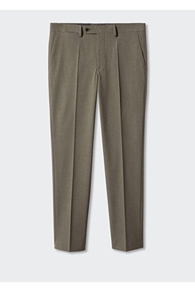 MANGO Man Dar Kesim Streç Kumaştan Kumaş Pantolon
