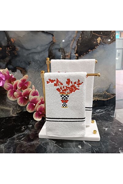 LASETU Mackenzie Vase Patterned Kitchen Towel