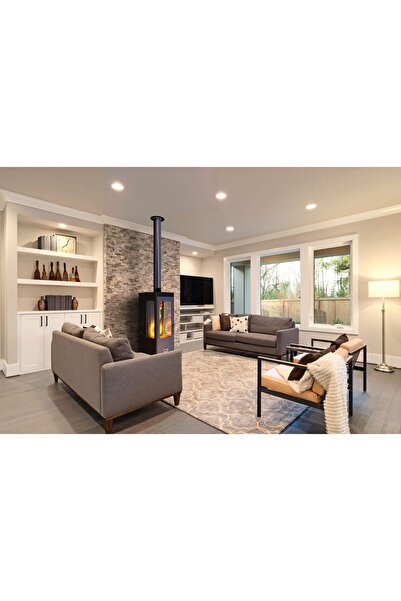 BABAS STOVE Flame Plus Fan 12 Kw / Manuel Pelet Ve Odun Sobası