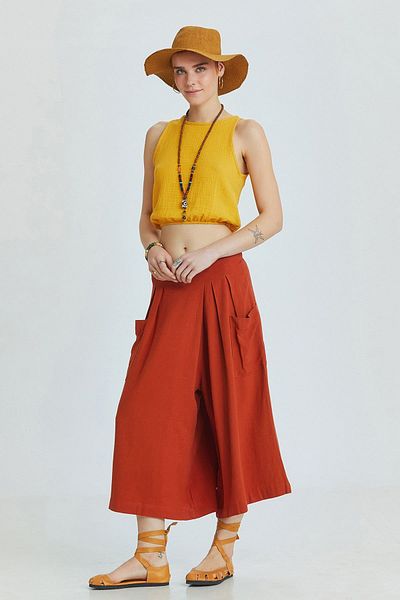 Clandestino Authentic Wide Leg Short Trousers