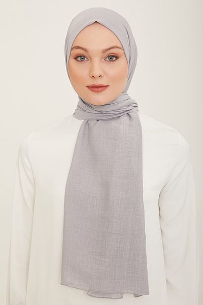 FRESCO SCARFS Armine Trend Woody Hijab Hijab για γυναίκες - Απλό βαμβακερό σάλι, ΑΣΗΜΙ