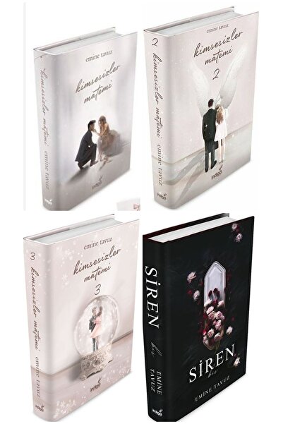İndigo Kitap Kimsesizler Matemi 1-2-3 Ciltli -Siren Ciltli Emine Tavuz 4 Roman