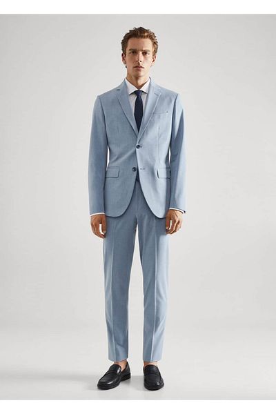 MANGO Man Slim Fit-Blazer aus Stretchgewebe
