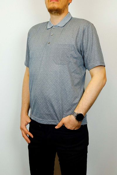 TANİŞ GİYİM Bumbac Jacquard - Tricou clasic cu buzunar cu gât polo
