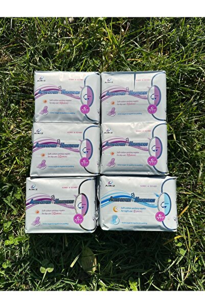 Tiens فوط صحية للنساء من Airiz - 5 عبوات 10 عبوات ليلاً، عبوة واحدة 8 عبوات ل...