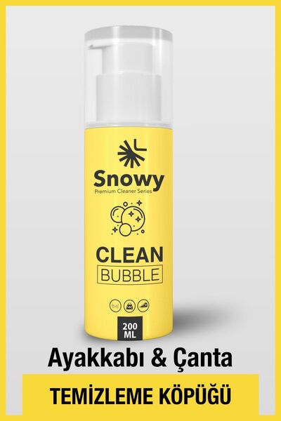 Snowy Clean Bubble Ayakkabı,çanta Ve Genel Temizleyici 200ml Köpük 1 Adet