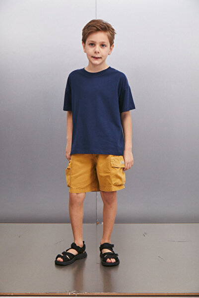 GRIMELANGE OCTAVE férfi sötétkék túlméretes póló