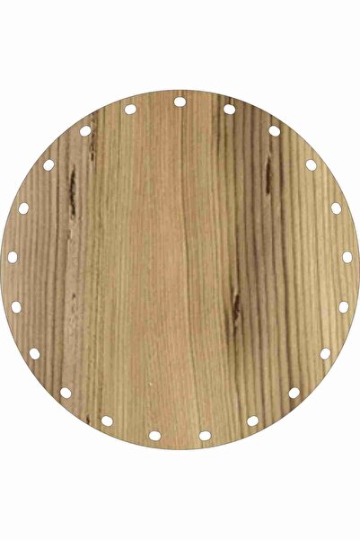 SUN LAZER Rattan Örgü Taban Plakası Yuvarlak 15x15 Keçe 2 Adet