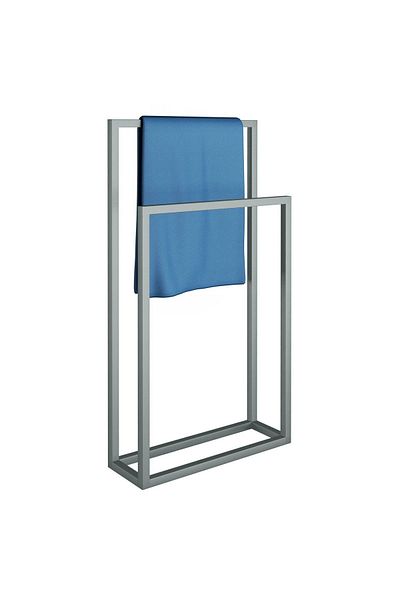 3art Metal Double Hand Towel Holder with Metal Hanger and Stand
