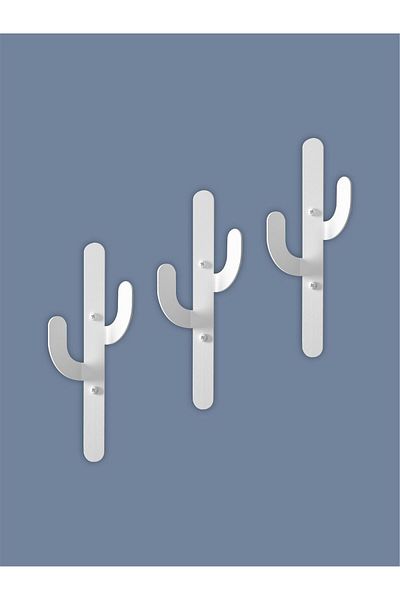 Bumech Cactus Luxury Clothes Hanger - Stainless Black and White 1-Piece-2-Piece-3-Piece Wooden Wall Hanger