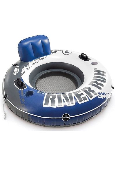 Intex كرسي بذراعين شبكي من River Run باللون الأزرق مقاس 135 سم 58825