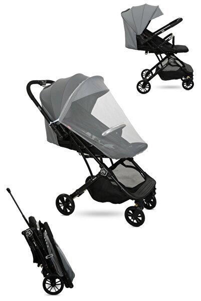 Maxi Taxi Kokpit Çift Yönlü Kabin Boy Bebek Arabası-gri