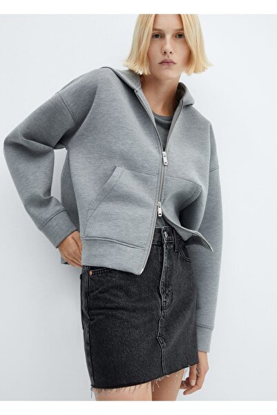 MANGO Woman Denim mini etek