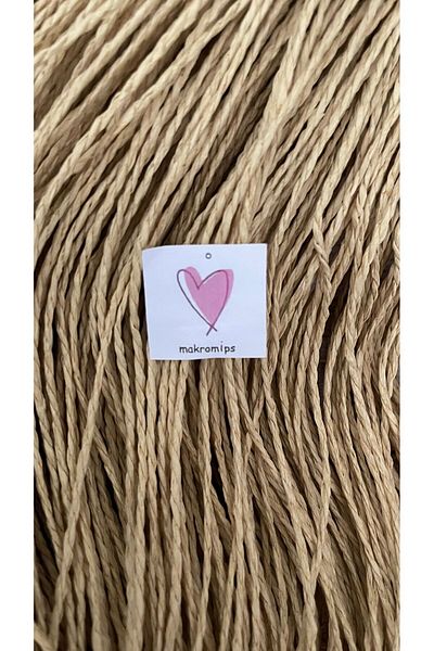 Makromİps Luxury Premium Paper Rope 2mm 50gr Kraft Hand Knitting Rope Gift Packaging Party