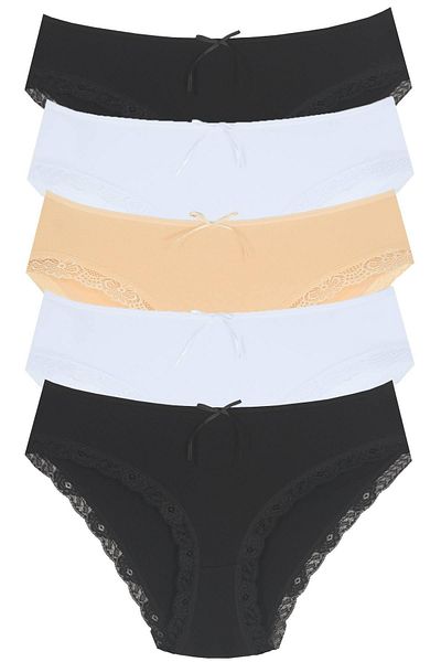 Newlilla 1009 Bato Leg Lace 5-teiliges Damen-Slip-Set 1009-v1