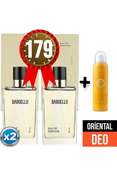 Bargello Parfüm 179x2 2 Adet Kadın Oriental 50 ml Edp + Oriental Deodorant 15...