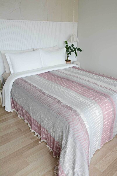 Elart Felix Pike dupla rojtos pamut (220x240 cm) szürke piros