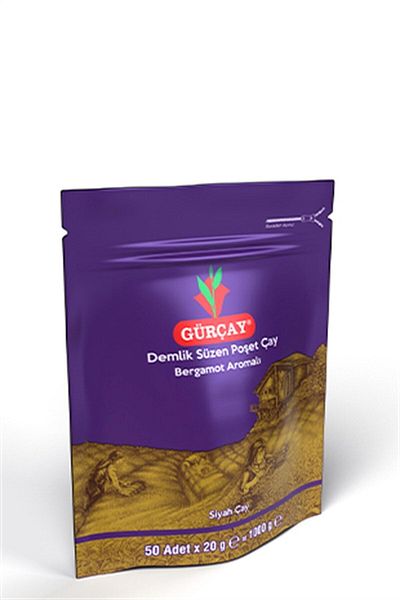 Gürçay 20 g Bergae Teapot Filtered Tea Bag - 50 Pieces