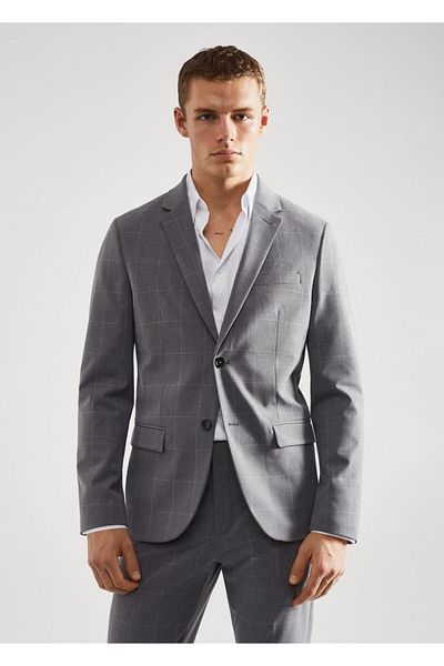 MANGO Man Super Slim Fit Blazer Jacket