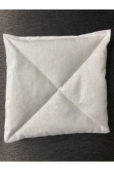 hokka tasarım Handmade Unwashed Sheep Wool Cough Gas Baby Child Back Chest and Abdominal Pillow 15X15 cm
