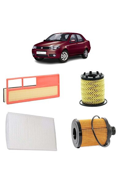 Genel Markalar Fiat Albea 3lü Karbon Filtre Bakım Seti 1.3 Jtd Multijet 16v 2...