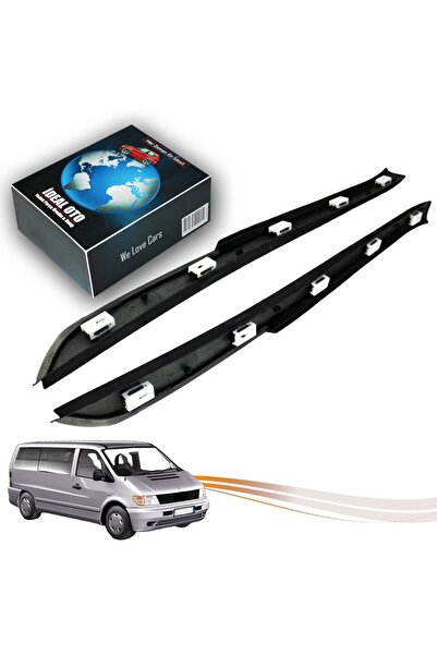 İDEAL OTOMOTİV Mercedes Vito W638 V-class Sağ Sol Cam Çerçeve Çıtası - Clipsli