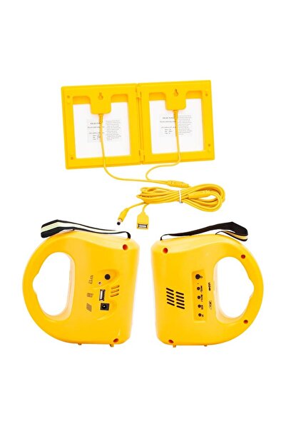 Lisinya Güneş Enerjisi Ile Çalışan Radyolu Solar Çift Panelli Işıldak Deprem Lambası Kpf78107