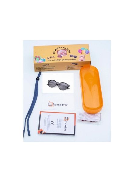 By Donetto New-unisex (Age 3-9) Polarized Black Children's Sunglasses