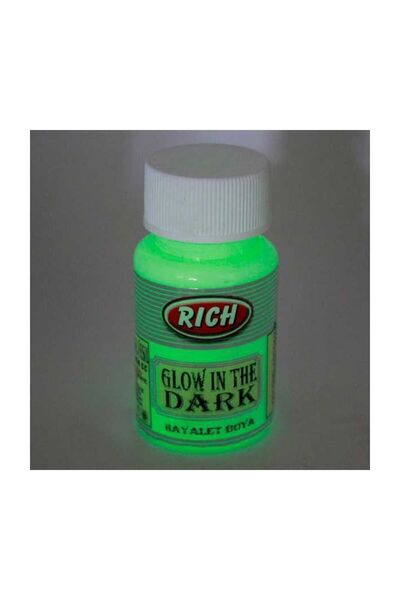 Rich Karanlıkta Parlayan (GLOW İN THE DARK) Hayalet Boya Natural Yeşil R.gıd3000