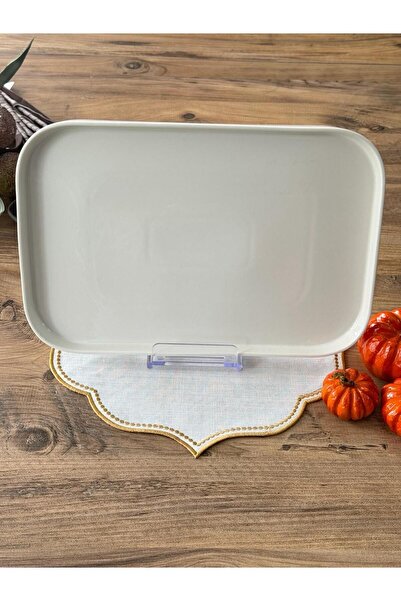 Meri Ev Gereçleri PORCELAIN RECTANGULAR LARGE PRESENT PLATE