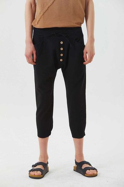 Clandestino Buttoned Front Loose Men's Baggy Trousers