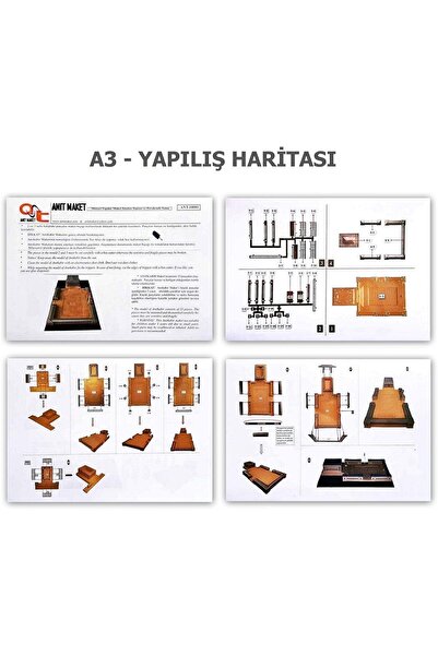 Anıt Maket Anıtkabir Maketi De Monte 33 Parça 29x17 Cm Kendin Yap