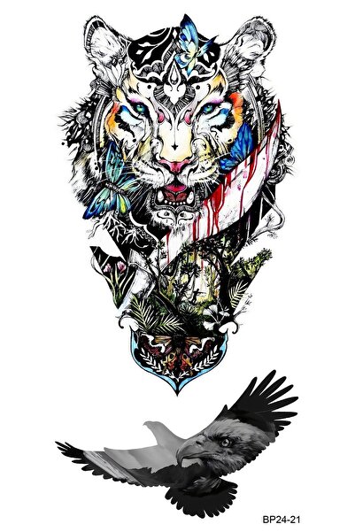 BP Tattoo Grafitti Tiger Tattoo Unisex Kaplan Dövmesi