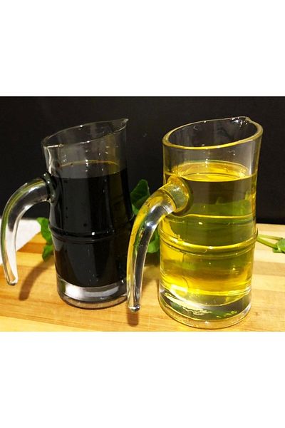 DİBA AVM 2-Piece Sauce Bowl Desktop Sauce Bowl Mini Glass Oil Lemon Bowl Milk Bowl 120ml 2 Pieces Sauce Bowl Oil Lemon Bowl